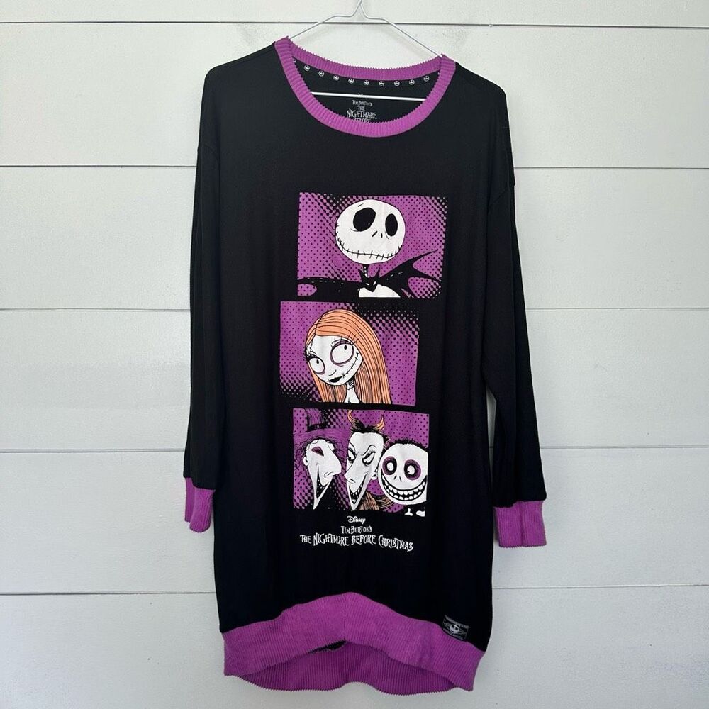 The Nightmare Before Christmas Women’s Small Long Sleeve Dress Shirt